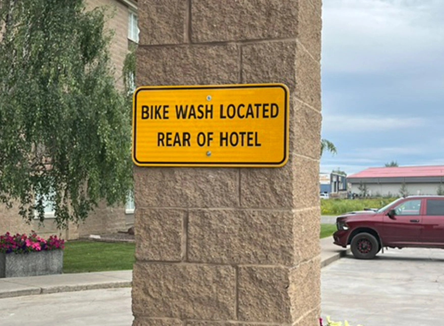 Bike Wash Sign