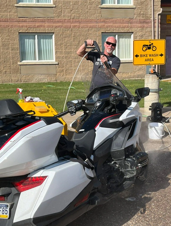 Motorcycle Wash Station